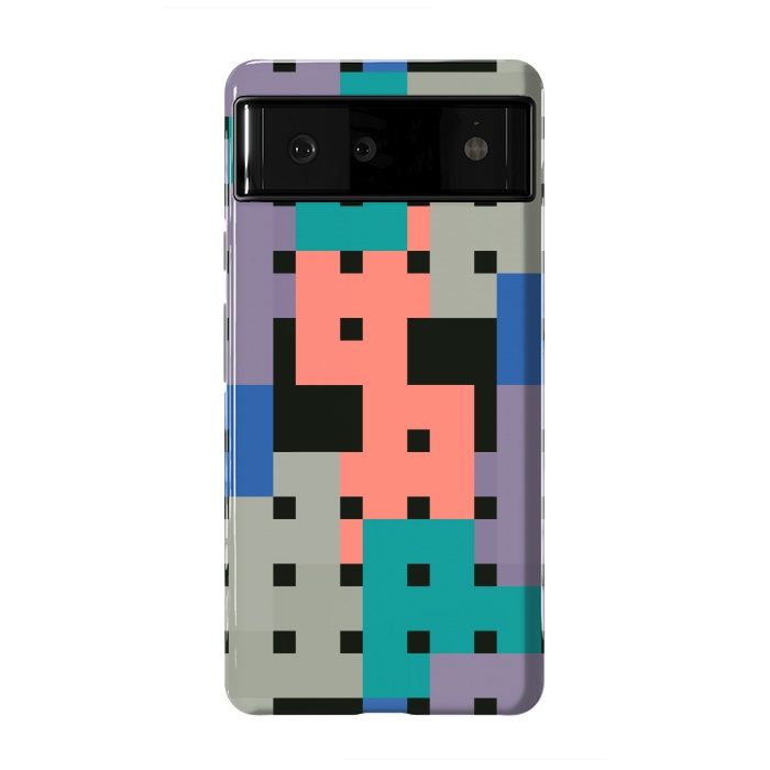 Pixel 6 StrongFit Geo Repeat Squares by TMSarts