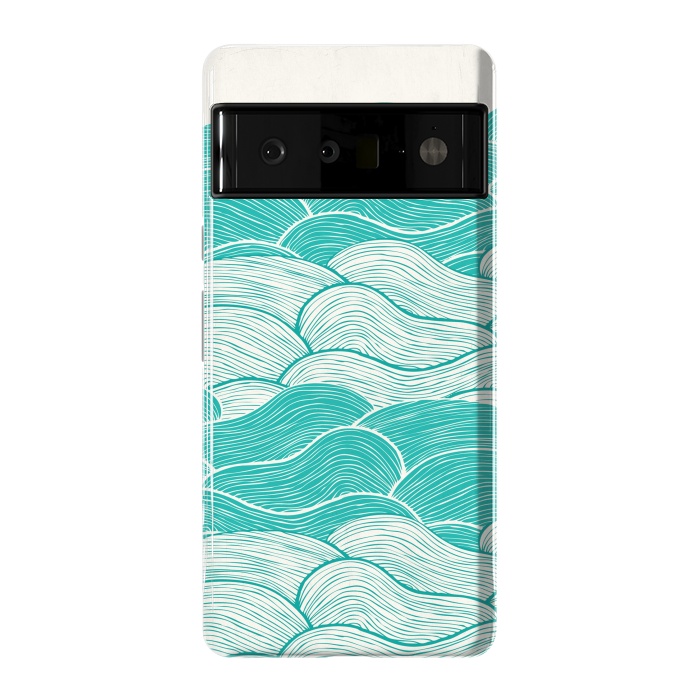 Pixel 6 Pro StrongFit The Calm And Stormy Seas II by Pom Graphic Design