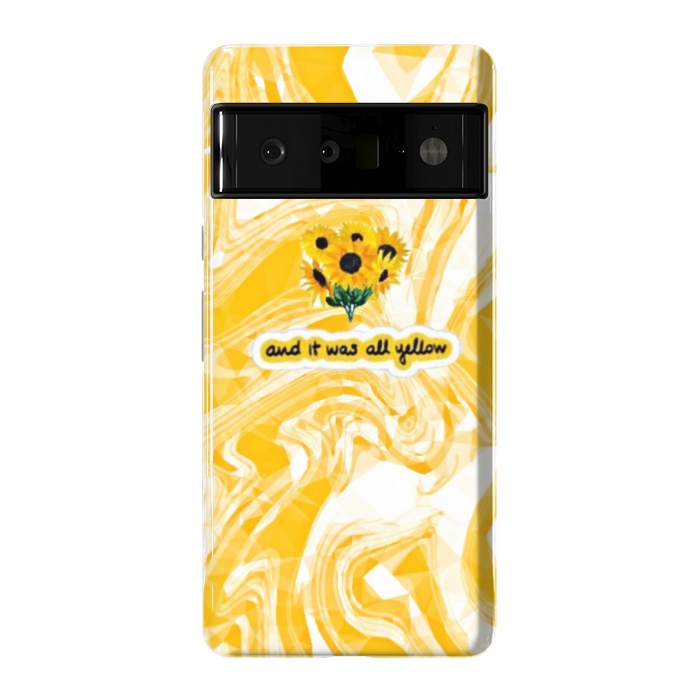 Pixel 6 Pro StrongFit Yellow marble by CAS
