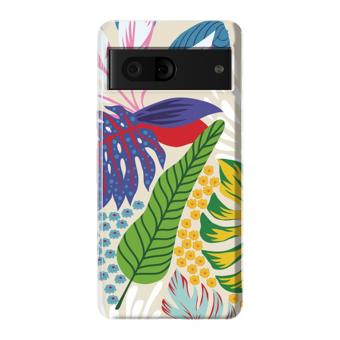 Pixel 7 StrongFit Abstract Color Tropical Leaves by ArtsCase