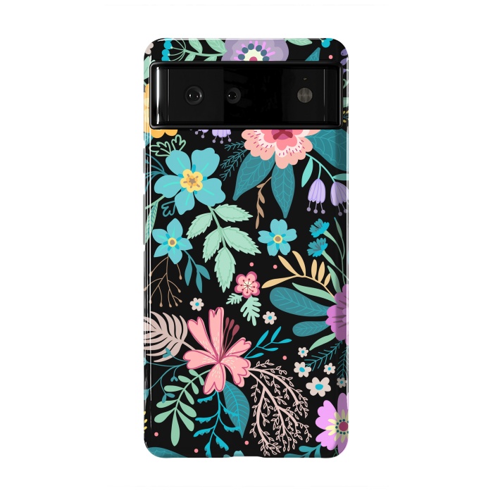 Pixel 6 StrongFit Amazing Floral Pattern With Bright Colorful Flowers by ArtsCase