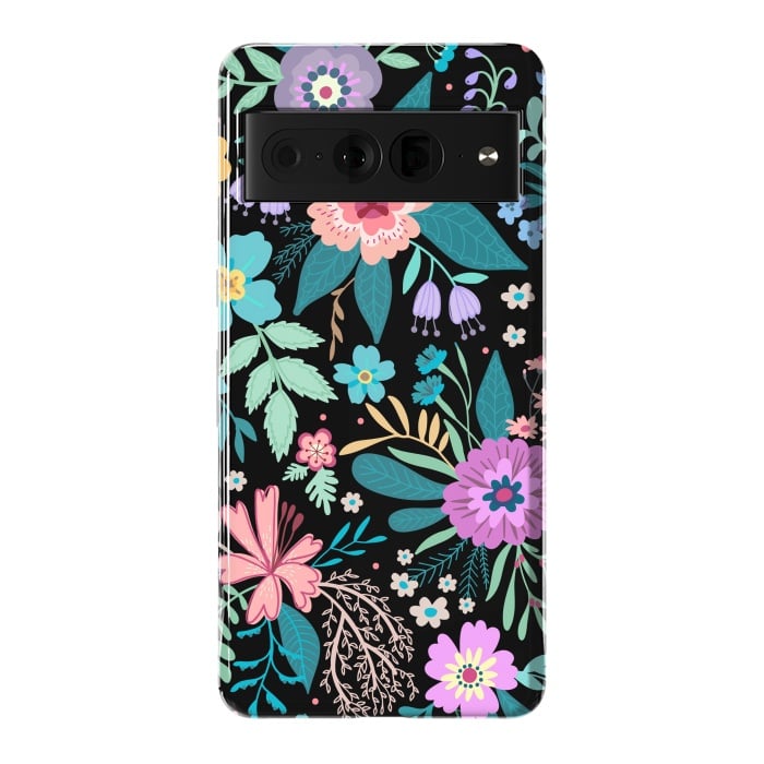 Pixel 7 Pro StrongFit Amazing Floral Pattern With Bright Colorful Flowers by ArtsCase