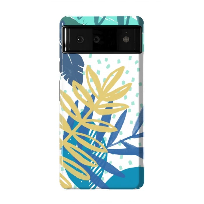 Pixel 6 StrongFit Spotted modern tropical leaves by Oana 