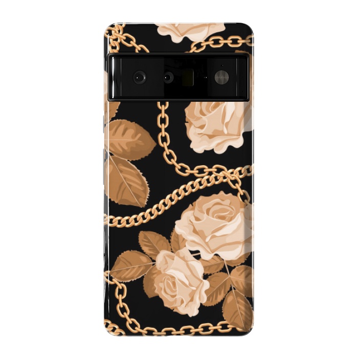 Pixel 6 Pro StrongFit copper floral chains by MALLIKA