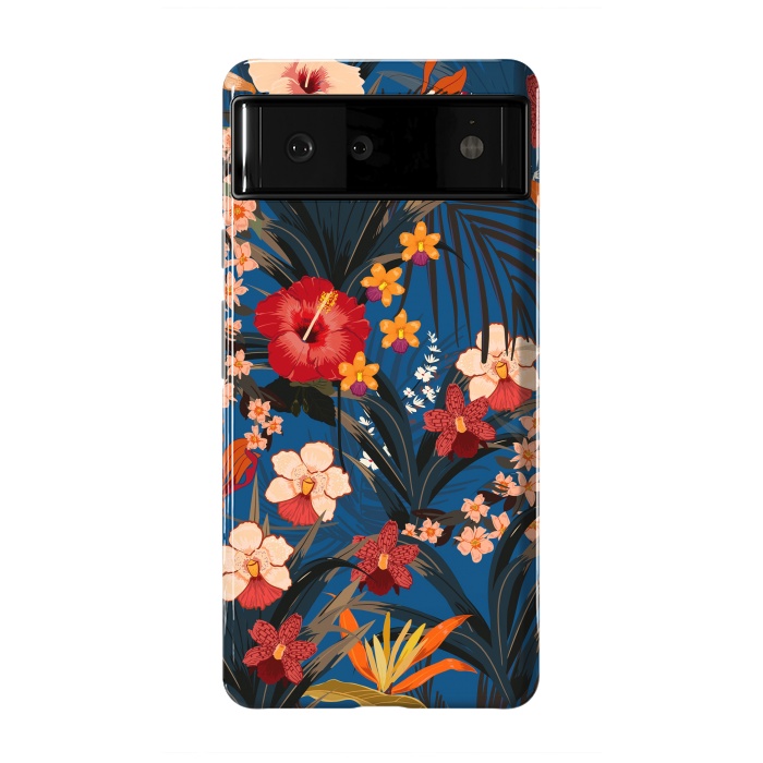 Pixel 6 StrongFit Fashionable Tropical Environment with Deep Jungle Plants by ArtsCase