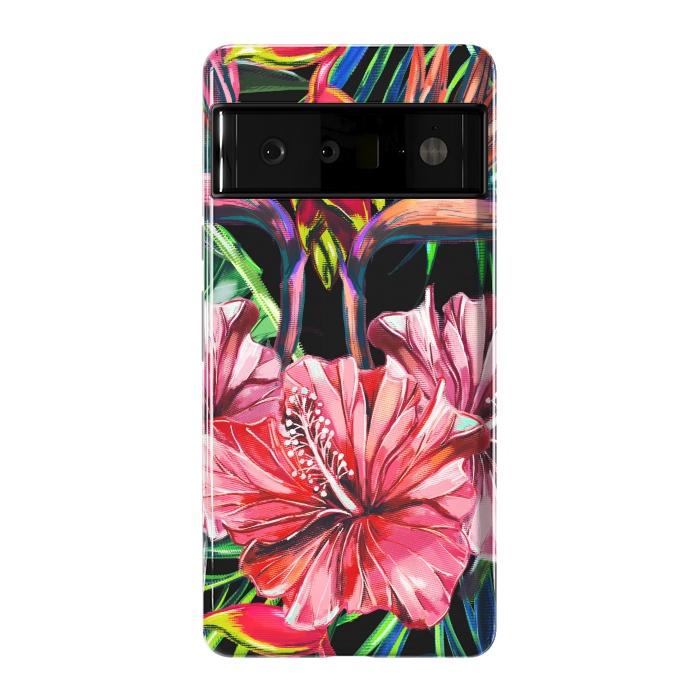 Pixel 6 Pro StrongFit Beautiful Trendy Seamless Floral Jungle Pattern by ArtsCase