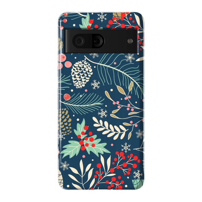 Pixel 7 StrongFit Christmas Floral Design III by ArtsCase