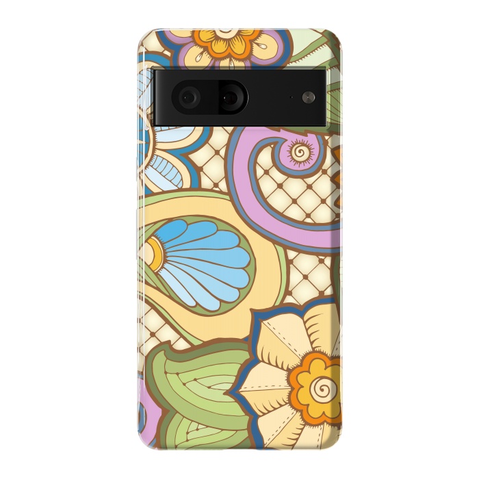Pixel 7 StrongFit Daisies Pattern with Circle Elements IV by ArtsCase