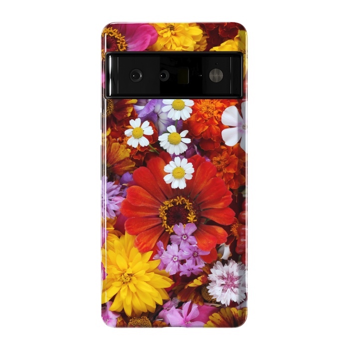 Pixel 6 Pro StrongFit Flowers in Different Shapes and Colors V  by ArtsCase