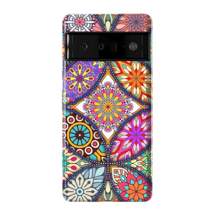 Pixel 6 Pro StrongFit Mandala pattern with bright colors 12 by ArtsCase