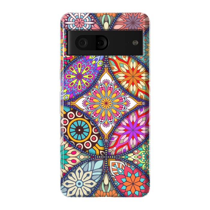 Pixel 7 StrongFit Mandala pattern with bright colors 12 by ArtsCase