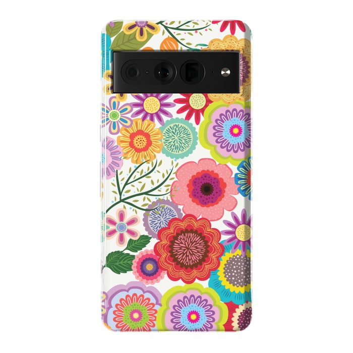 Pixel 7 Pro StrongFit Seamless Pattern with Flowers XI by ArtsCase