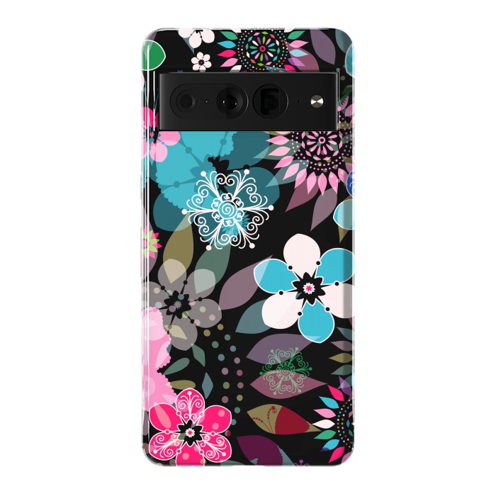 Pixel 7 Pro StrongFit Seamless Patterns with Flowers XII by ArtsCase