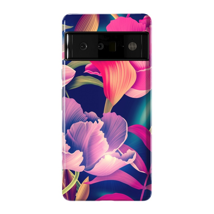 Pixel 6 Pro StrongFit Tropical Flowers XVII by ArtsCase