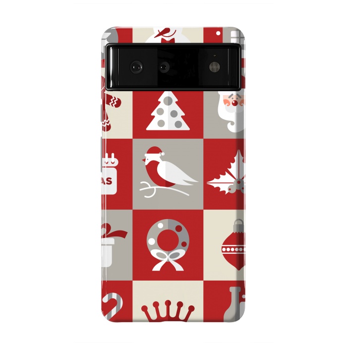 Pixel 6 StrongFit Christmas Design Icons by ArtsCase