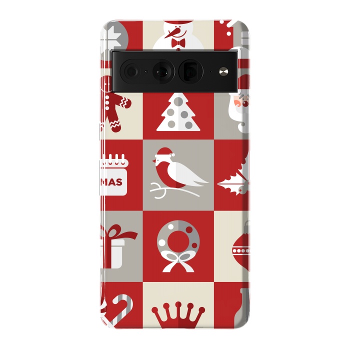Pixel 7 Pro StrongFit Christmas Design Icons by ArtsCase