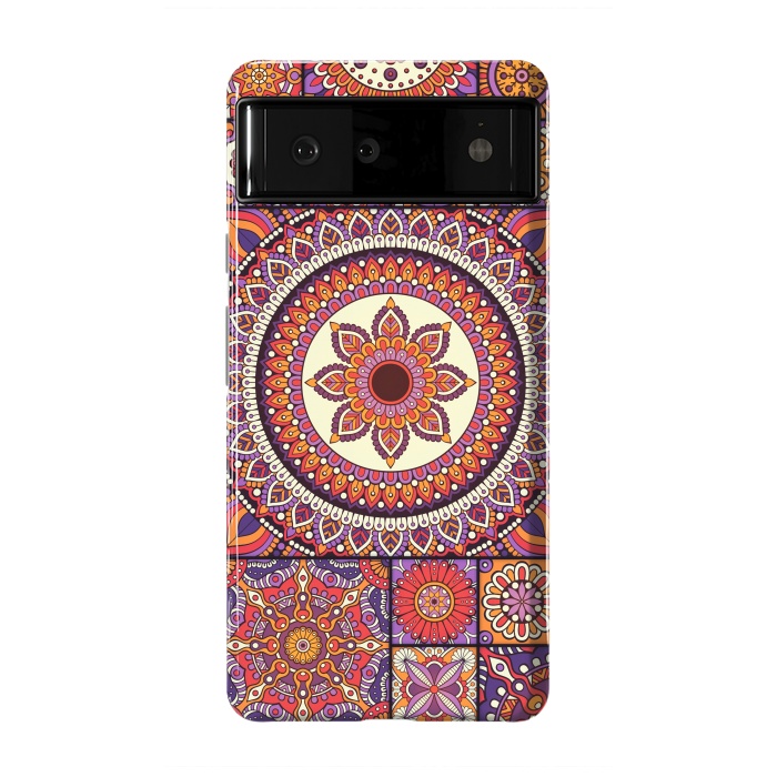 Pixel 6 StrongFit Mandala Pattern Design with Period Decorative Elements by ArtsCase