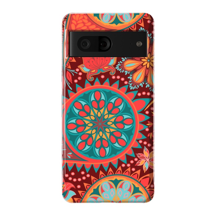 Pixel 7 StrongFit Paisley Vintage Floral Motif Ethnic Seamless Background by ArtsCase