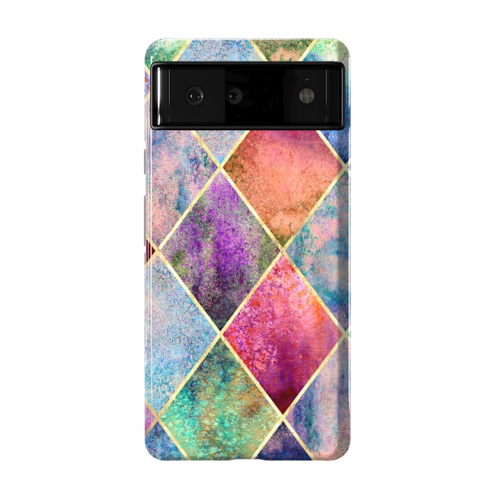 Pixel 6 StrongFit Plancha Geométrica Abstracta by ArtsCase