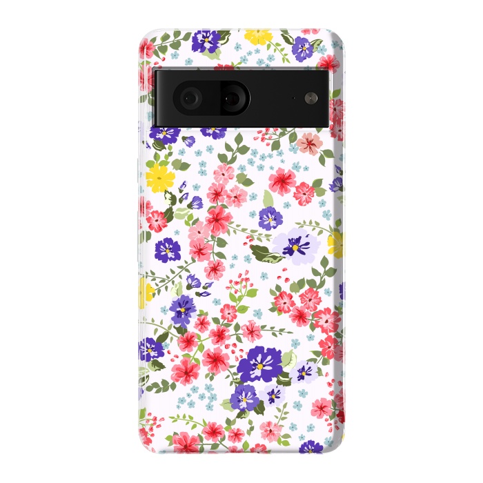 Pixel 7 StrongFit Simple Cute Pattern in Small-Scale Flowers by ArtsCase