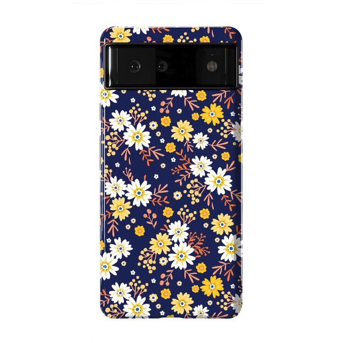 Pixel 6 StrongFit Small Multicoloured Flowers by ArtsCase