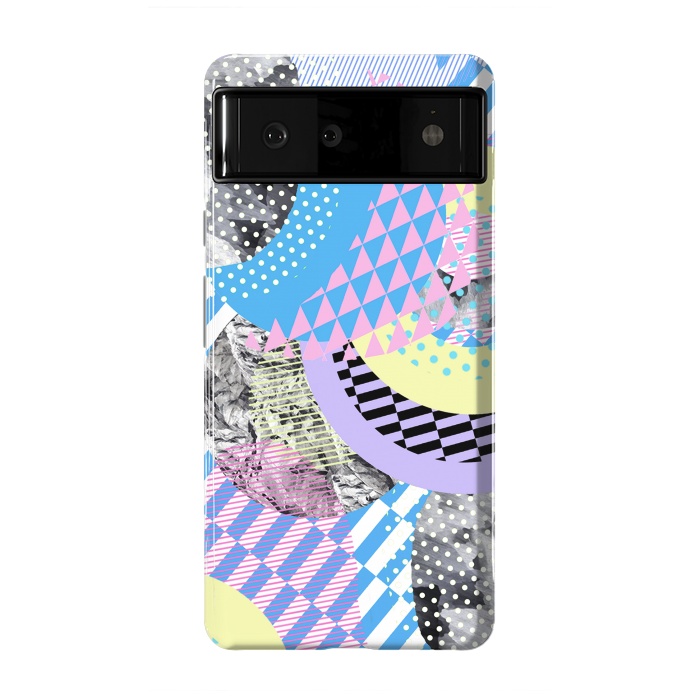 Pixel 6 StrongFit Multicoloured playful pop-art collage by Oana 