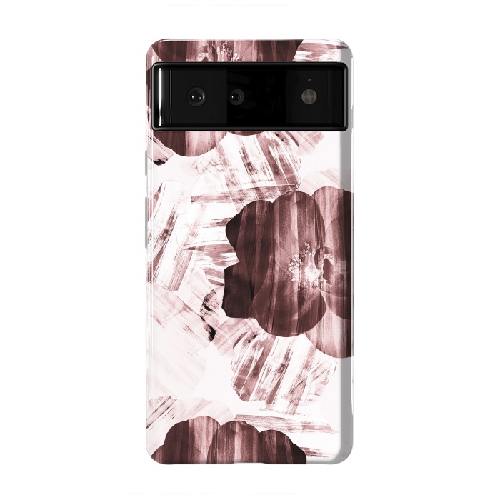 Pixel 6 StrongFit Brushed dark pink rose petals by Oana 