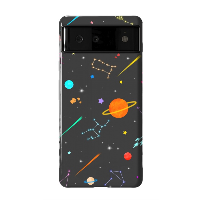 Pixel 6 StrongFit Aesthetic colorful space by Jms