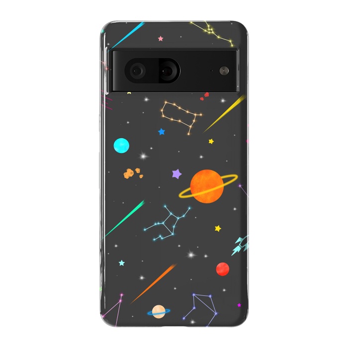 Pixel 7 StrongFit Aesthetic colorful space by Jms
