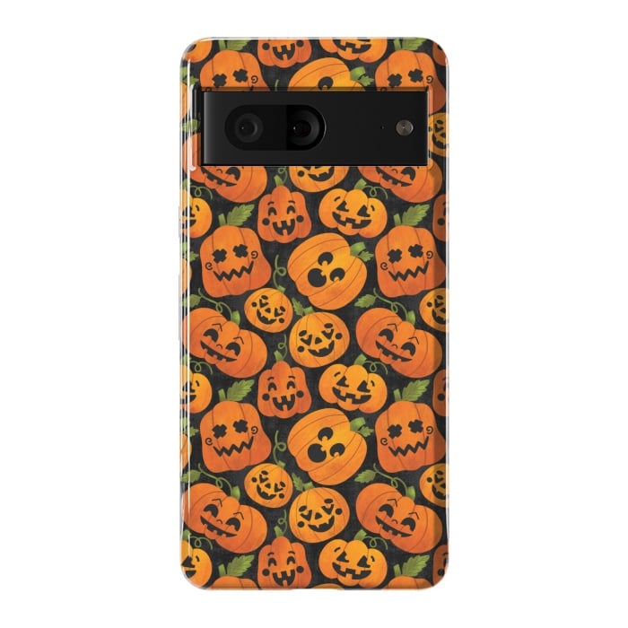 Pixel 7 StrongFit Funny Jack-O-Lanterns by Noonday Design