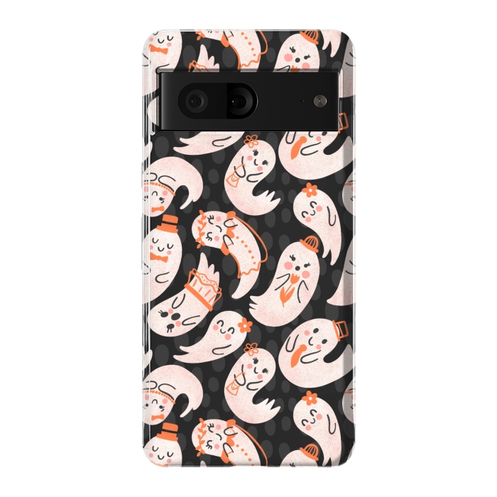 Pixel 7 StrongFit Cute Ghost Friends by Noonday Design