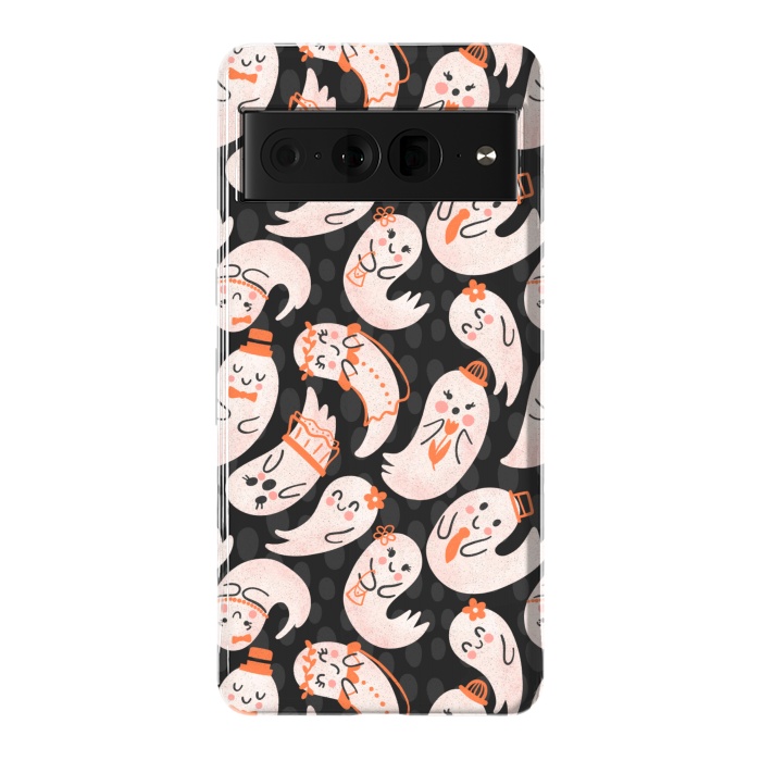 Pixel 7 Pro StrongFit Cute Ghost Friends by Noonday Design
