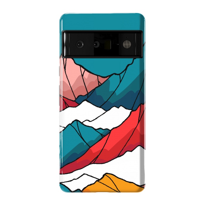 Pixel 6 Pro StrongFit The coloured mountains by Steve Wade (Swade)