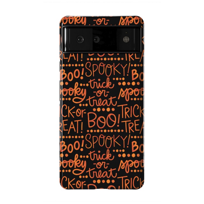 Pixel 6 StrongFit Spooky Halloween Lettering by Noonday Design