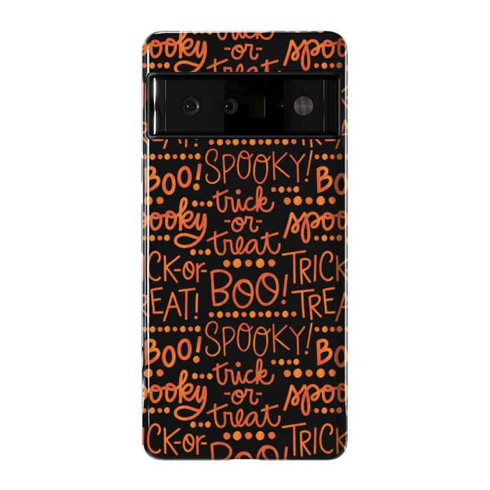 Pixel 6 Pro StrongFit Spooky Halloween Lettering by Noonday Design