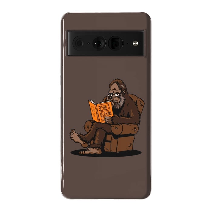 Pixel 7 Pro StrongFit BigFoot Reading Book - Seeing is Believing by Vó Maria