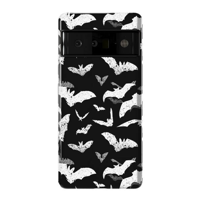 Pixel 6 Pro StrongFit Splattered flying bats Halloween pattern by Oana 