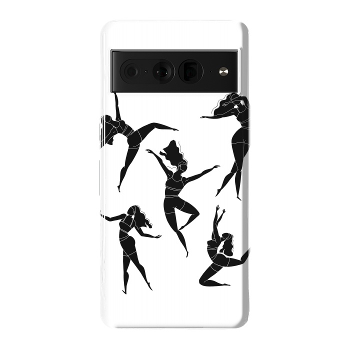 Pixel 7 Pro StrongFit Dance Girl Black and White by Jelena Obradovic