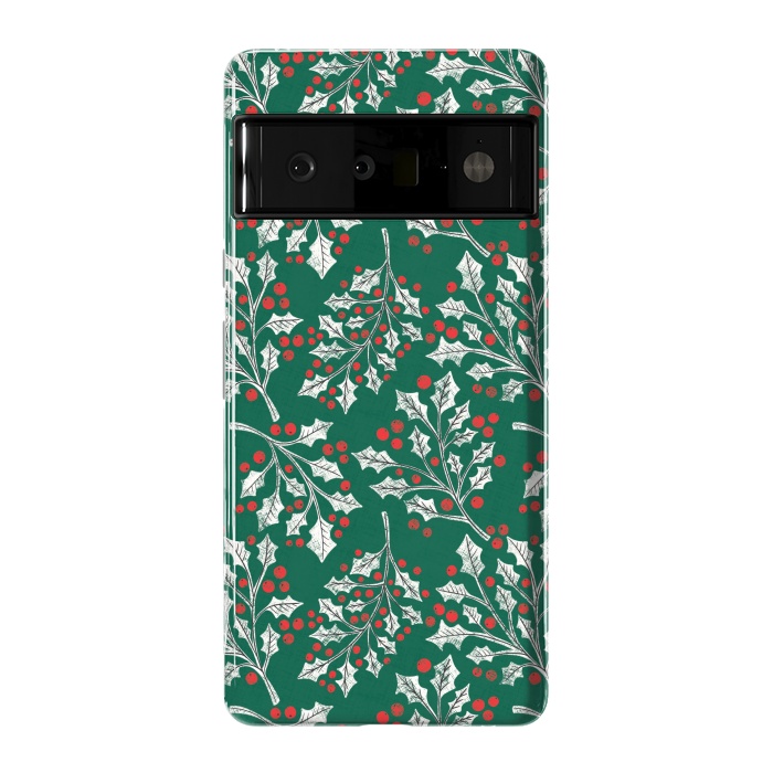 Pixel 6 Pro StrongFit Boughs of Holly by Noonday Design