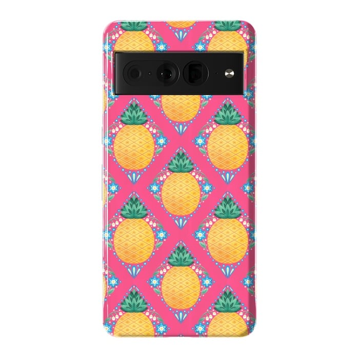 Pixel 7 Pro StrongFit Bright Pineapple by Noonday Design