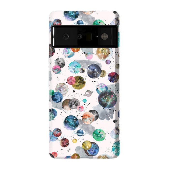 Pixel 6 Pro StrongFit Space Planets by Ninola Design