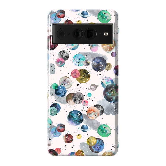 Pixel 7 Pro StrongFit Space Planets by Ninola Design
