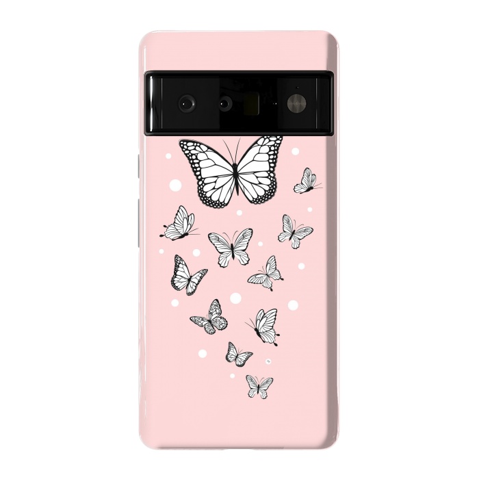 Pixel 6 Pro StrongFit Pink Butterflies by Martina