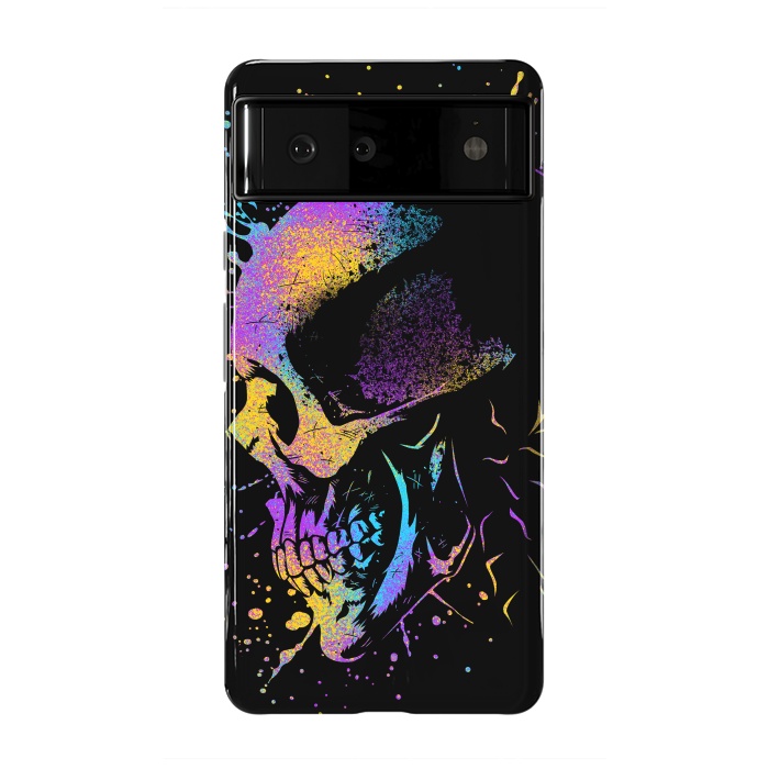 Pixel 6 StrongFit Skull Colorful Artistic by Alberto