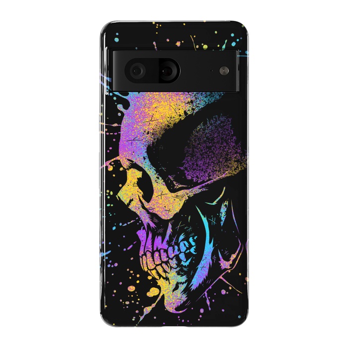 Pixel 7 StrongFit Skull Colorful Artistic by Alberto