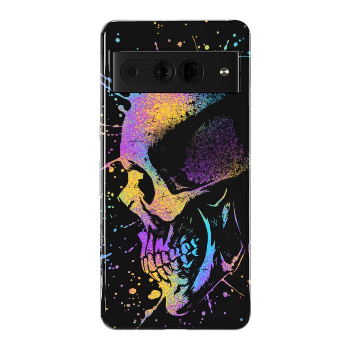 Pixel 7 Pro StrongFit Skull Colorful Artistic by Alberto