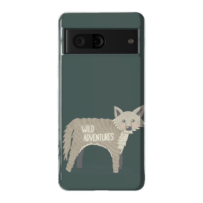 Pixel 7 StrongFit Wild Adventures Wolf  by Edith May
