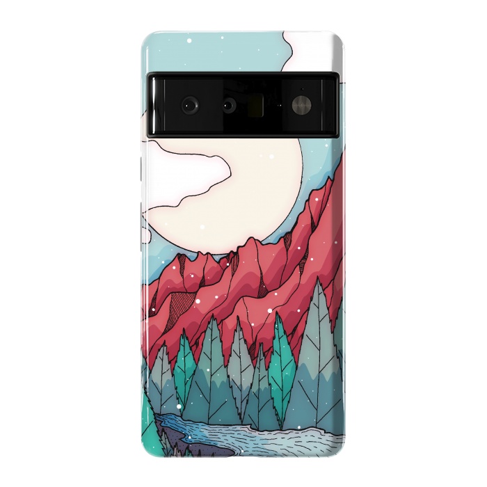 Pixel 6 Pro StrongFit The red winter mountain river by Steve Wade (Swade)