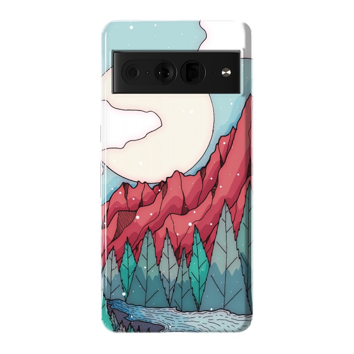 Pixel 7 Pro StrongFit The red winter mountain river by Steve Wade (Swade)