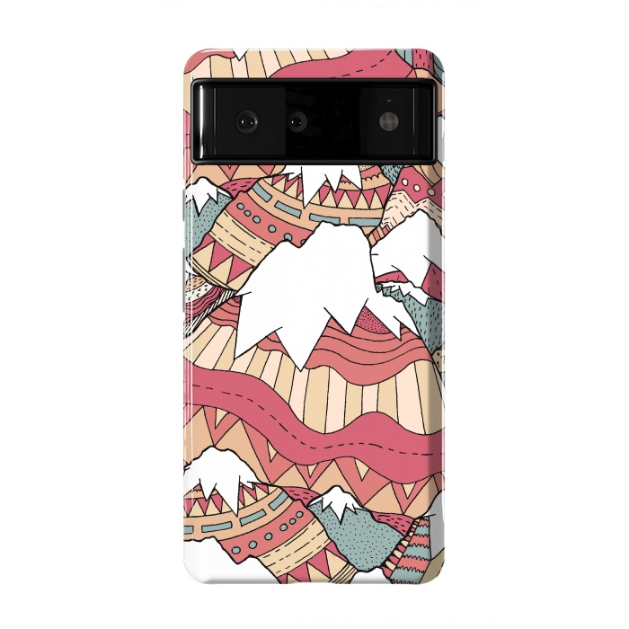Pixel 6 StrongFit Winter Aztec mountains  by Steve Wade (Swade)